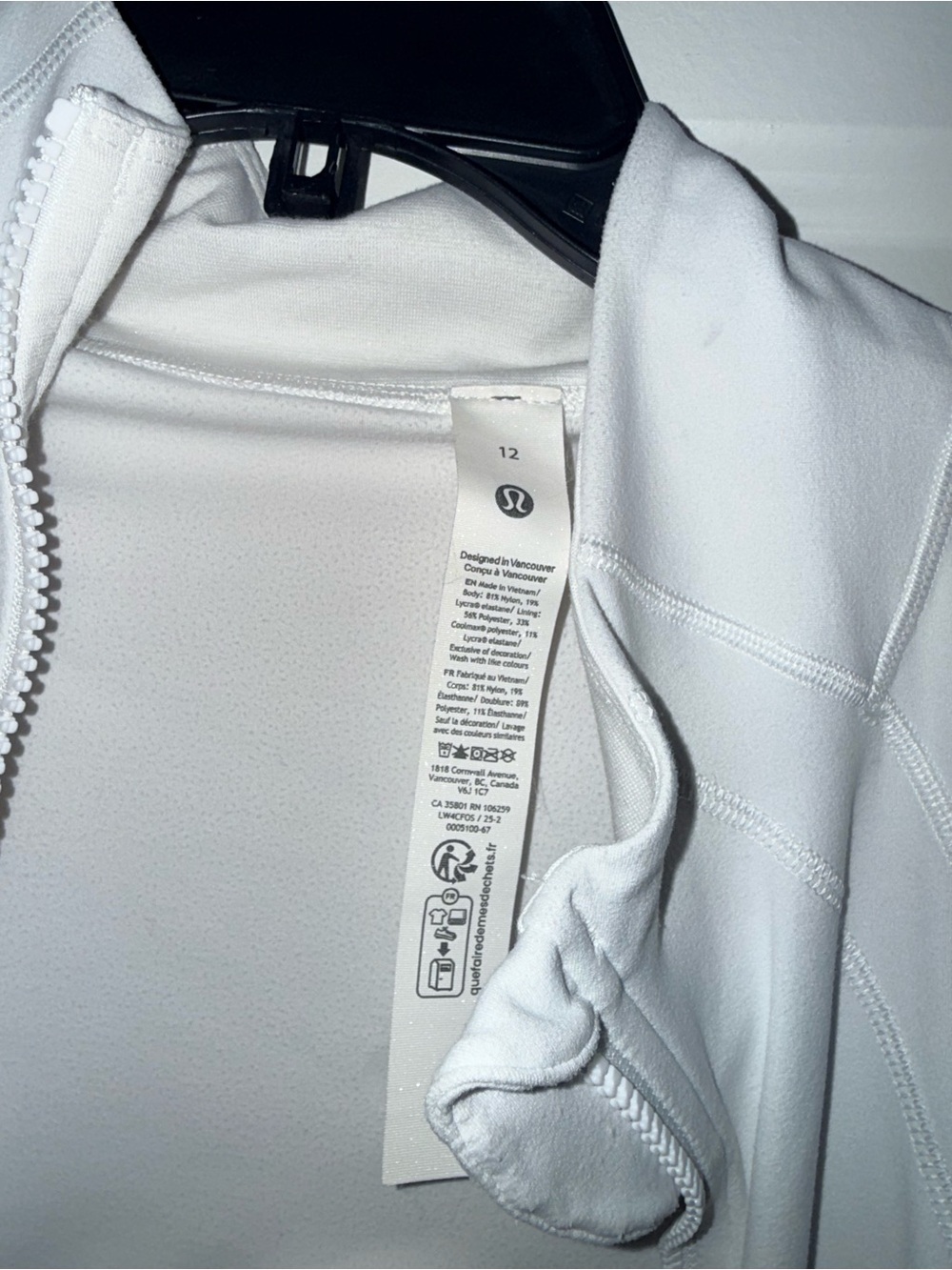 lululemon White Full-Zip define Jacket
